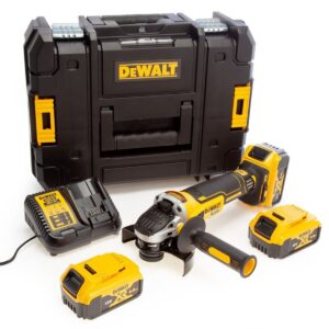 Акумулаторен безчетков ъглошлайф DeWALT DCG405P3, 18V, 9000 об., ф 125мм