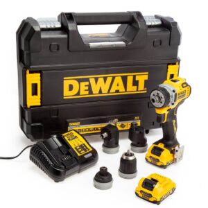 Акумулаторен безчетков винтоверт със сменяеми глави DeWalt DCD703L2T, 57.5Nm, 12V